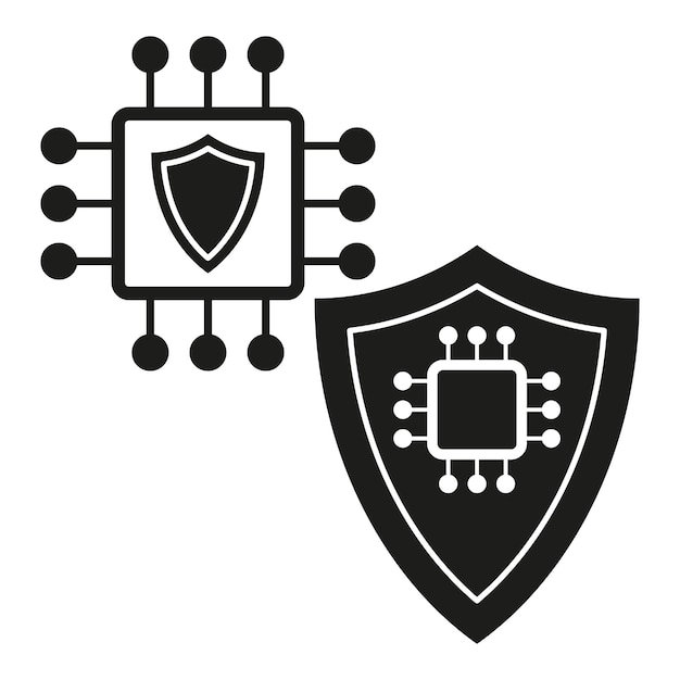 Ilustración vectorial del icono de circuito de seguridad EPS 10 Imagen de archivo