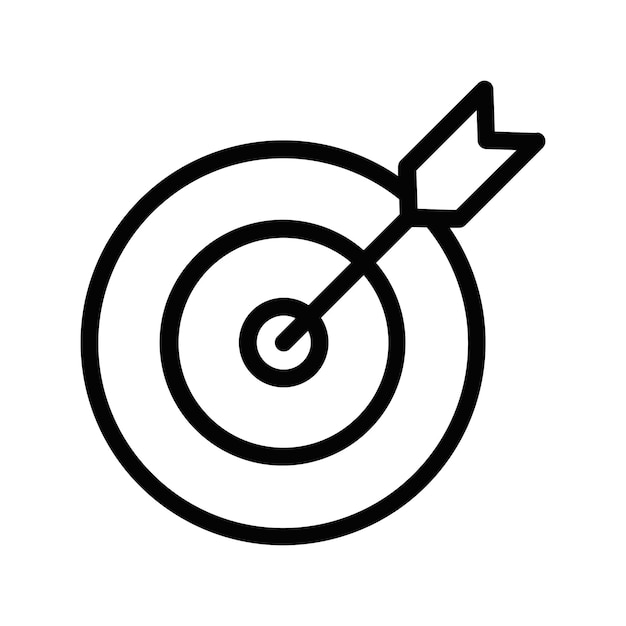 ilustración vectorial del icono de destino empresarial