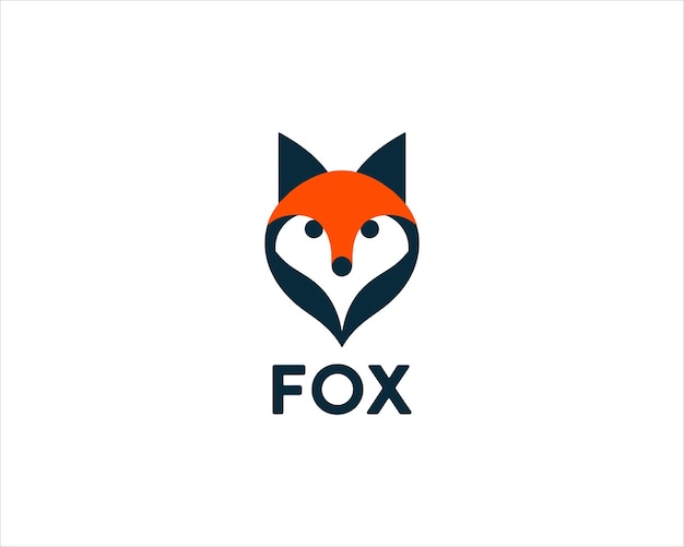 Ilustración vectorial del icono del diseño del logotipo de Fox