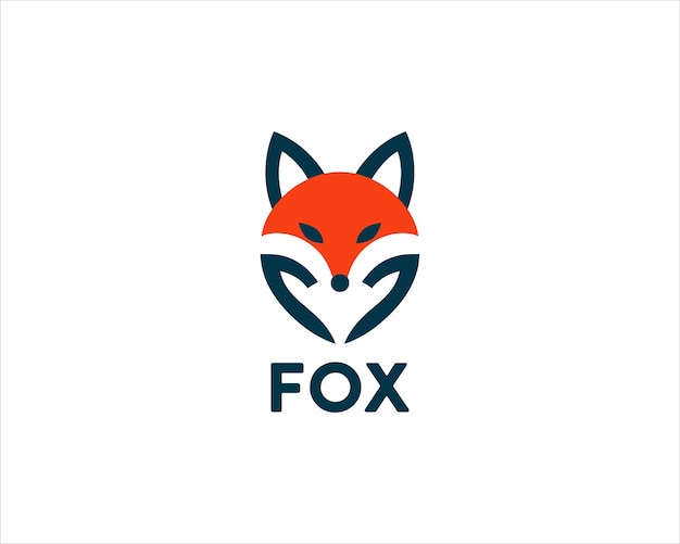 Ilustración vectorial del icono del diseño del logotipo de Fox