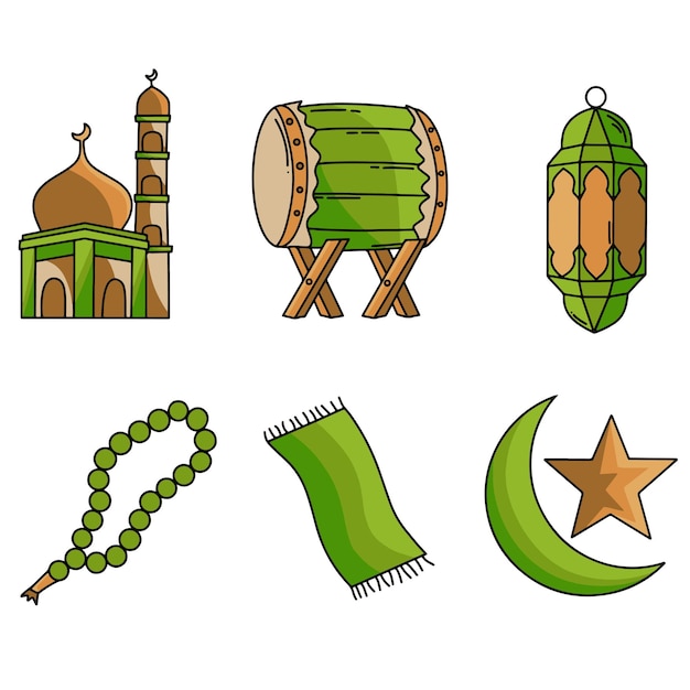 Ilustración vectorial del icono de EID FITR