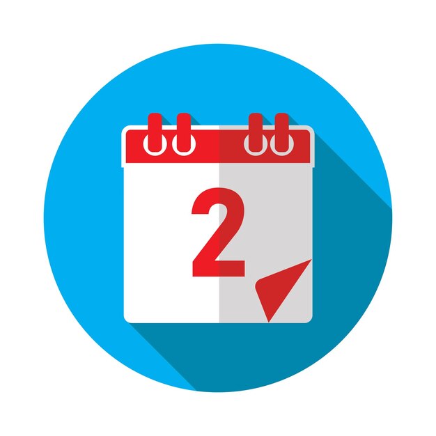 Ilustración vectorial del icono de la fecha