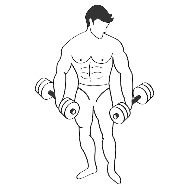 ilustración vectorial del icono de fitness