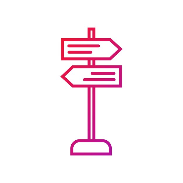 Ilustración vectorial del ícono de gradiente del cartel