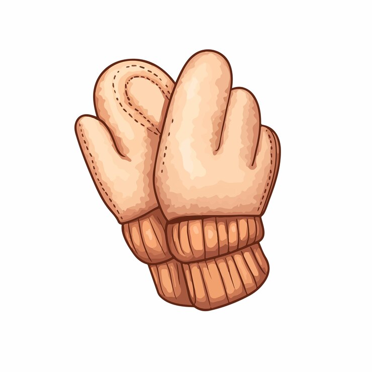 Vector ilustración vectorial del icono de los guantes de caricaturas