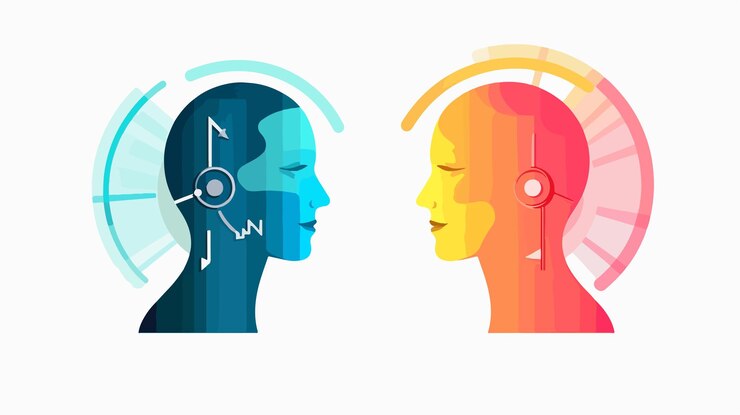 Ilustración vectorial del icono de interpretación en colores