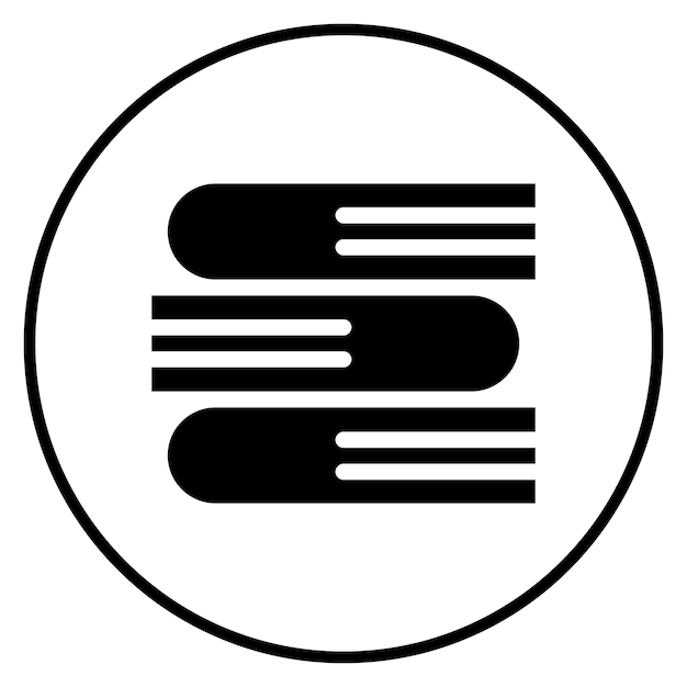 Ilustración vectorial del icono de los libros del conjunto de iconos del jardín de infantes