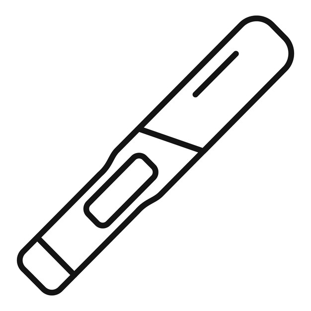 Ilustración vectorial del icono de la línea de la prueba de embarazo