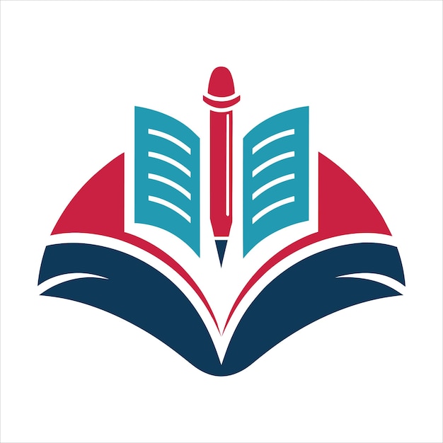 Ilustración vectorial del icono del logotipo educativo