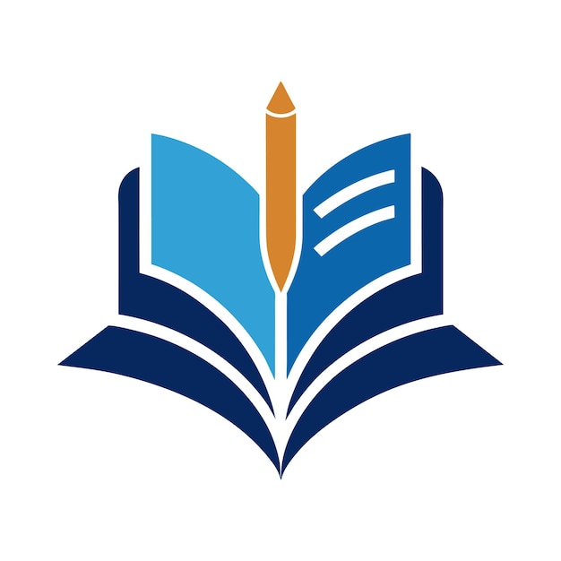 Ilustración vectorial del icono del logotipo educativo