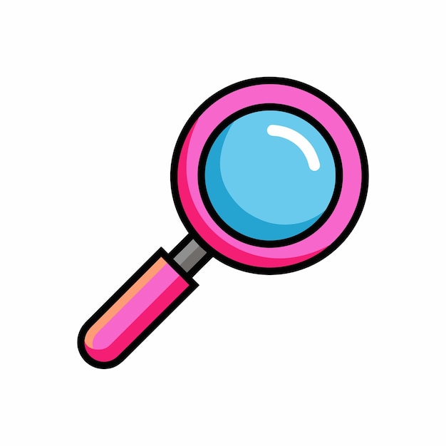 Ilustración vectorial del icono de la lupa