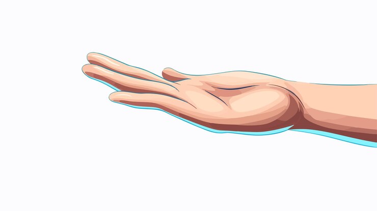 Vector ilustración vectorial del icono de la mano de ayuda