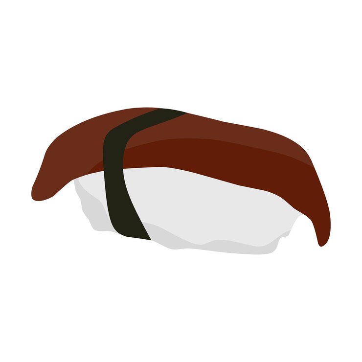 Vector ilustración vectorial del icono del menú de sushi