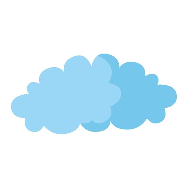 Vector ilustración vectorial del icono de la nube