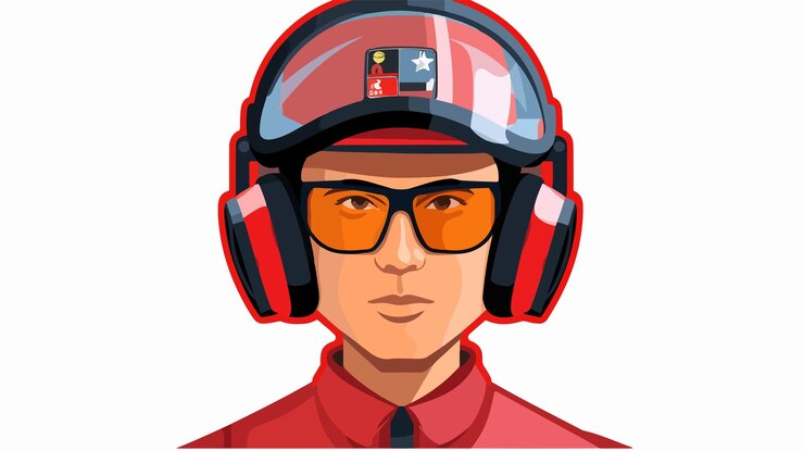 Ilustración vectorial del icono del operador del servicio de emergencia