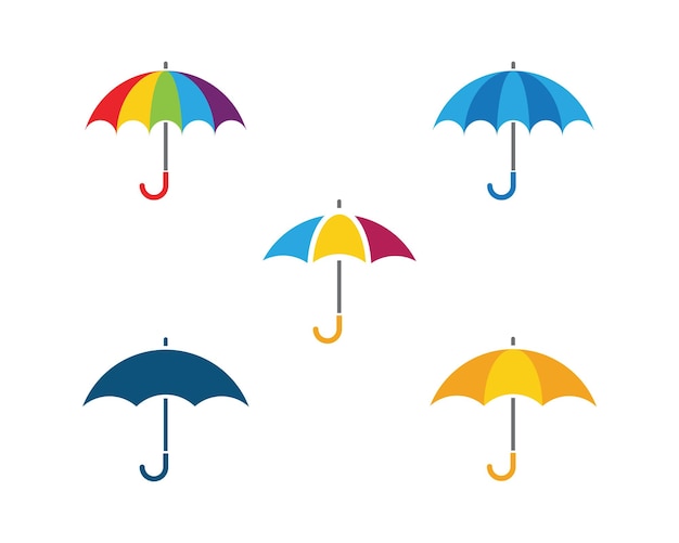 Ilustración vectorial del icono del paraguas