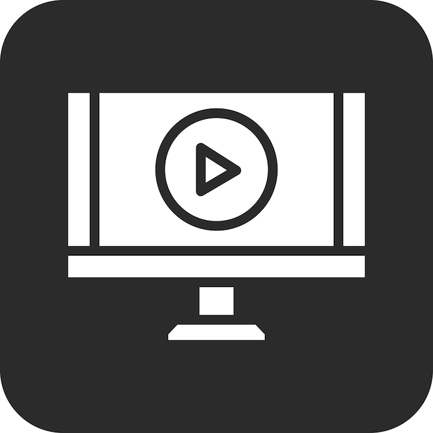 Ilustración vectorial del icono de la película del conjunto de iconos de la película