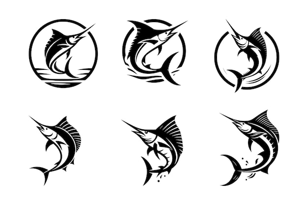 Ilustración vectorial del icono del pez