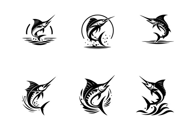 Ilustración vectorial del icono del pez
