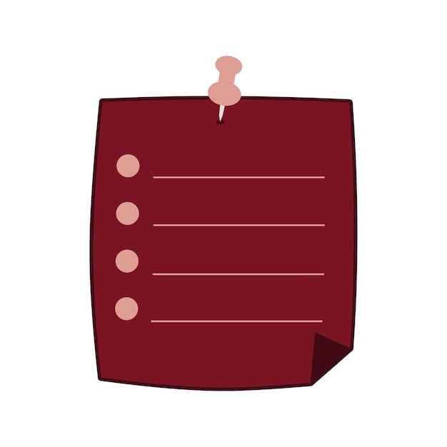 Ilustración vectorial del icono del planificador en blanco