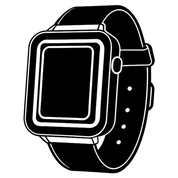 Ilustración vectorial del icono del reloj inteligente