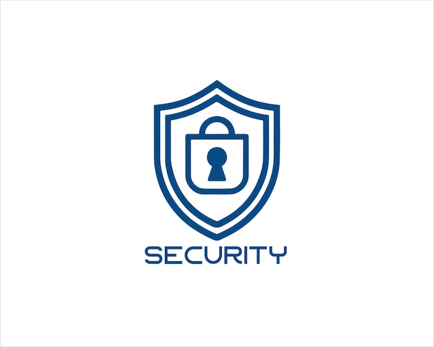 Ilustración vectorial del icono del símbolo del logotipo de seguridad