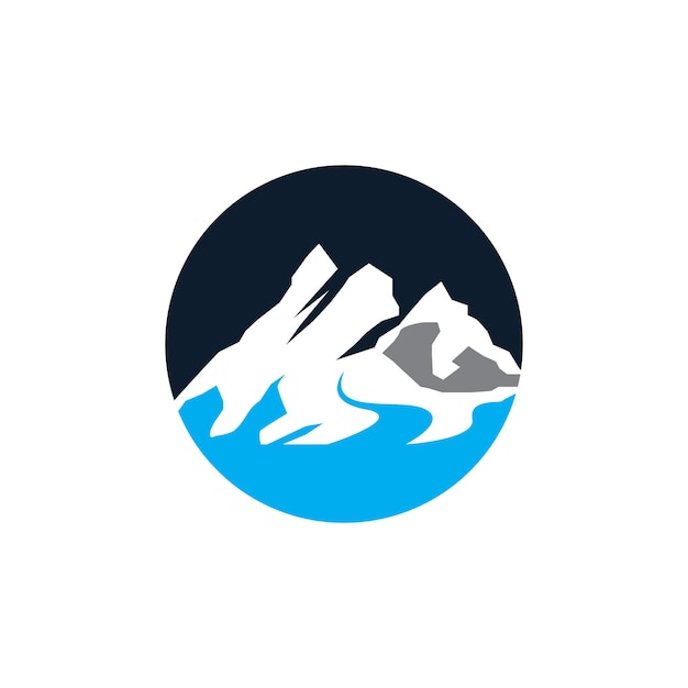 Ilustración vectorial del icono y símbolo del río