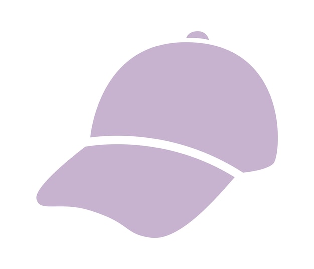 Ilustración vectorial del icono del sombrero de béisbol