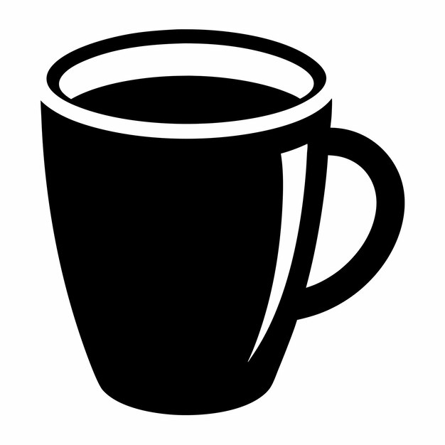 Ilustración vectorial del icono de la taza de café