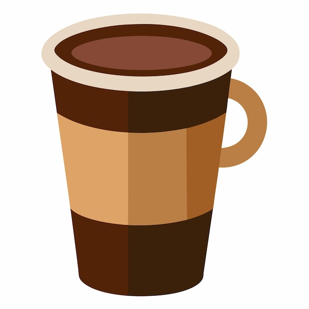Ilustración vectorial del icono de la taza de café