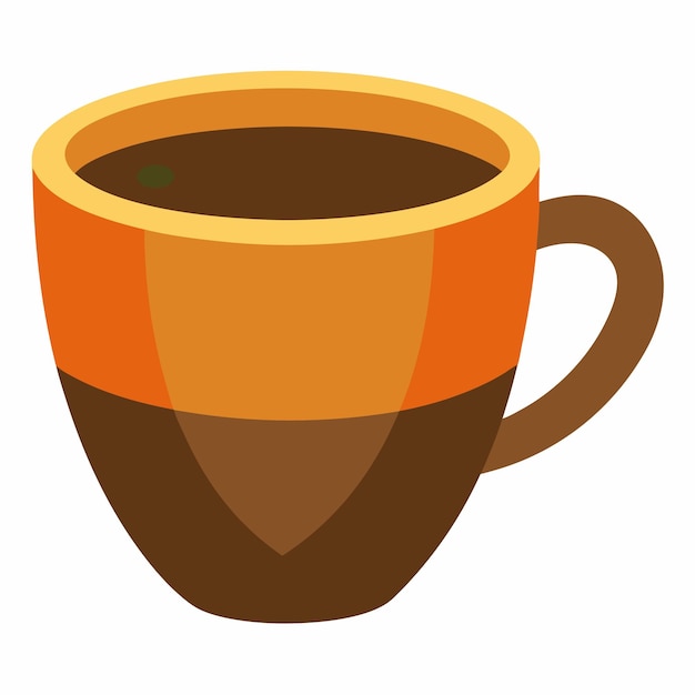 Ilustración vectorial del icono de la taza de café