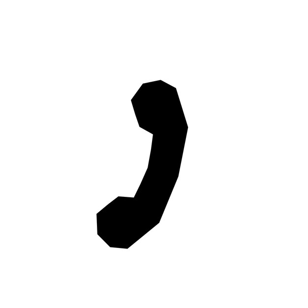 Vector ilustración vectorial del icono del teléfono