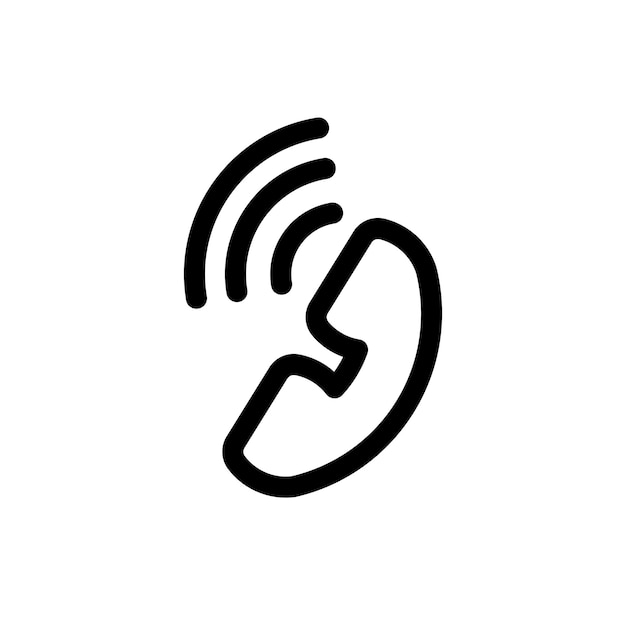 Ilustración vectorial del icono del teléfono