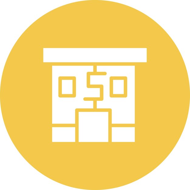 Ilustración vectorial del icono de la tienda del conjunto de iconos de negocios