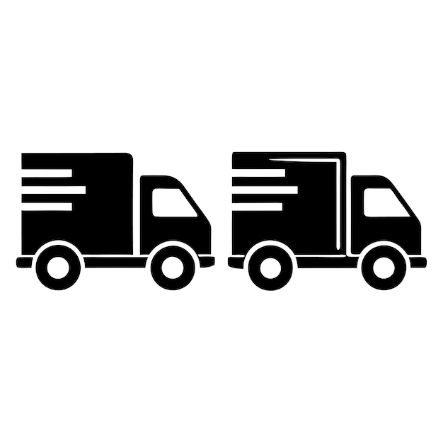 Ilustración vectorial del icono de la vía de entrega