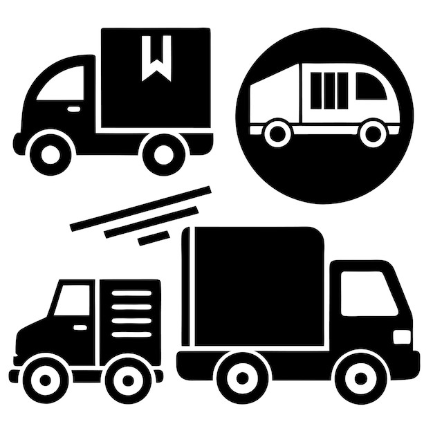 Ilustración vectorial del icono de la vía de entrega