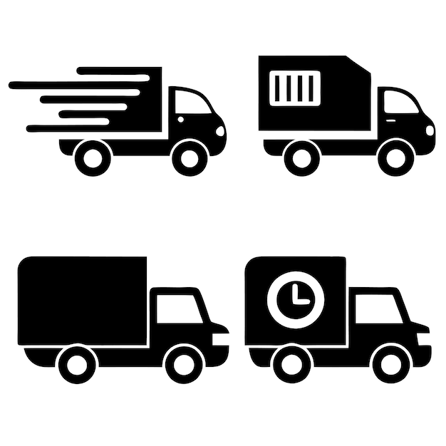 Ilustración vectorial del icono de la vía de entrega