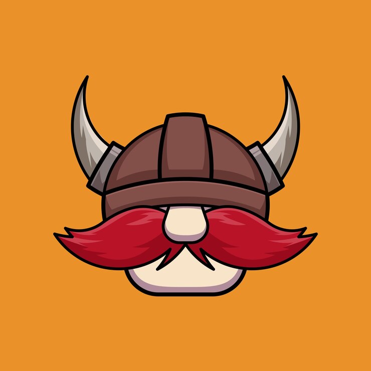 Ilustración vectorial del icono vikingo