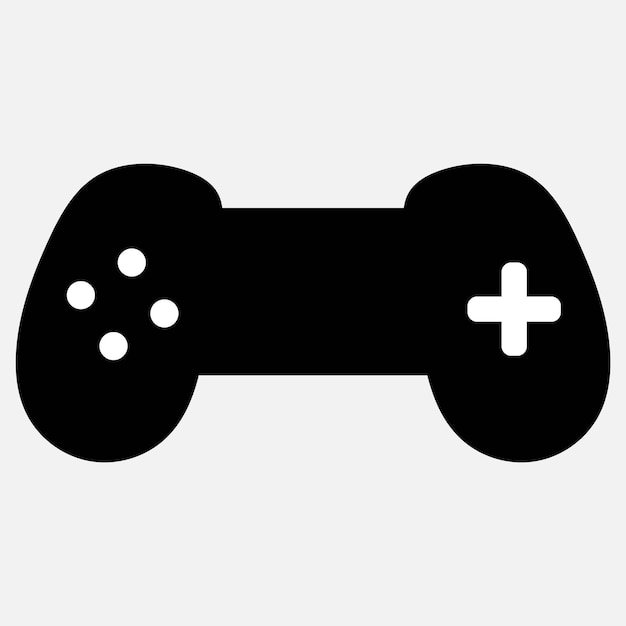 Ilustración vectorial del icono web del gamepad o el joystick o el juego móvil