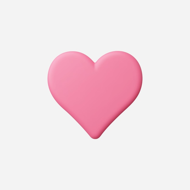 Ilustración vectorial de íconos de amor 3D realistas