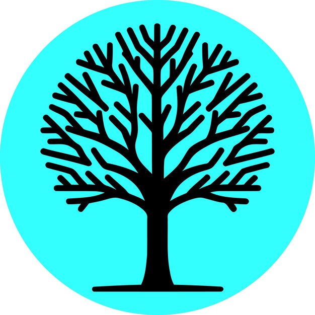 Ilustración vectorial de íconos de árboles Ilustración vectoria de íoncos de árboles Estilo de siluetas de árboles Logotipo vectorial png silueta de árbol