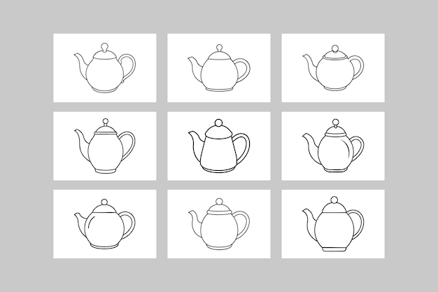 Ilustración vectorial de íconos artísticos elegantes para el diseño de logotipos