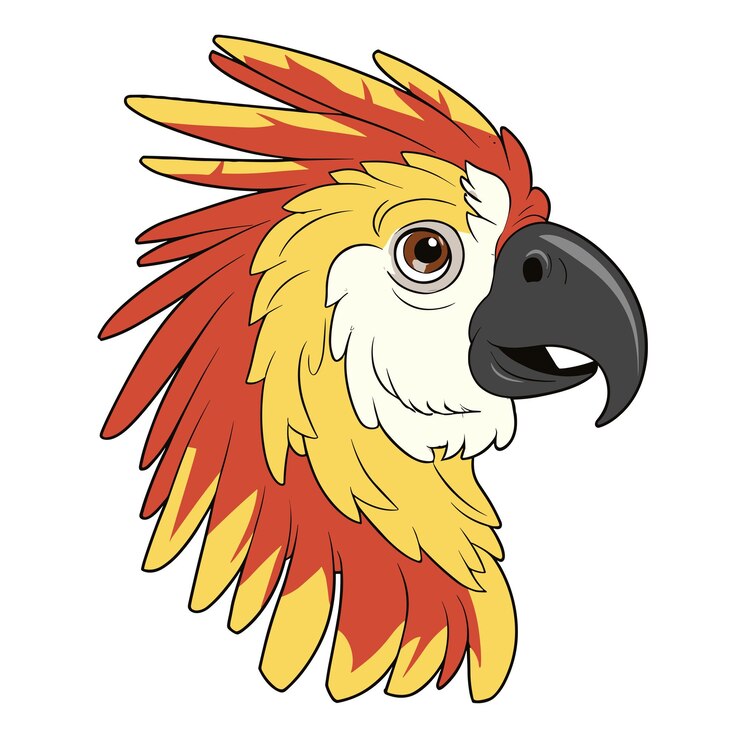 Vector ilustración vectorial de los iconos de la colección de cabezas de animales de dibujos animados de cacao