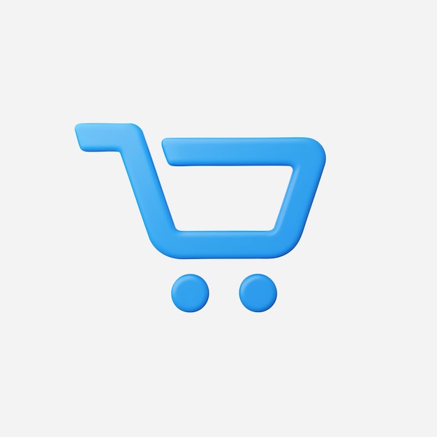 Ilustración vectorial de iconos de gráficos de compras 3D realistas