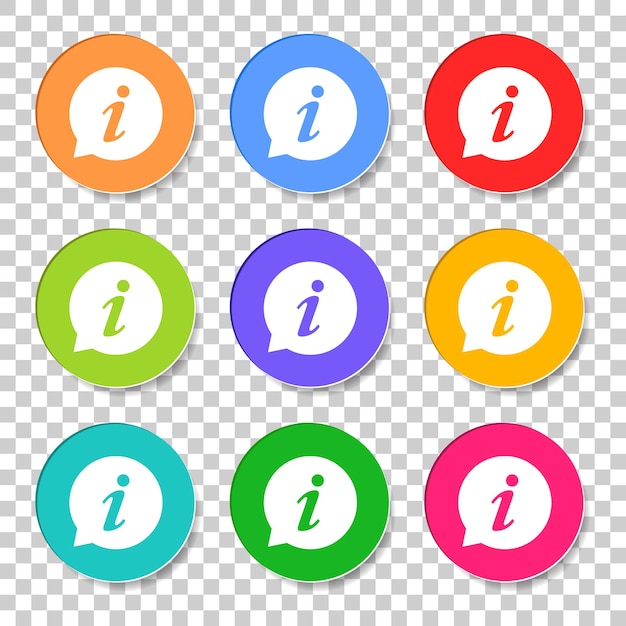 Ilustración vectorial de íconos de información en estilo plano aislado en un fondo aislado Símbolo de habla para diseño de sitio web aplicación de logotipo ui