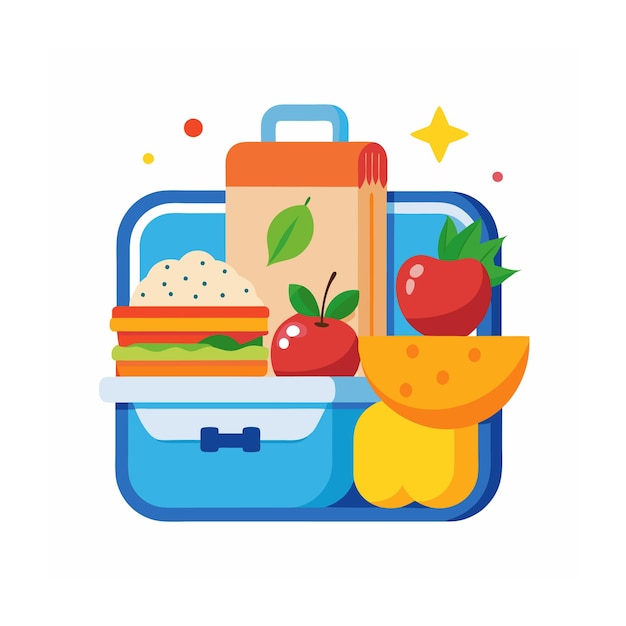 Ilustración vectorial de íconos de materiales para la educación