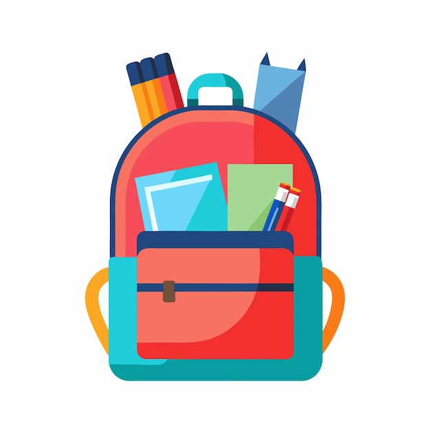 Ilustración vectorial de íconos de materiales para la educación