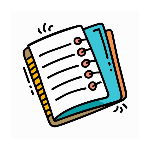 Ilustración vectorial de íconos de materiales para la educación