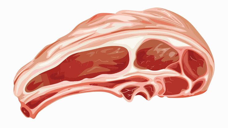Vector ilustración vectorial de íconos modernos de cerdo para diseños culinarios