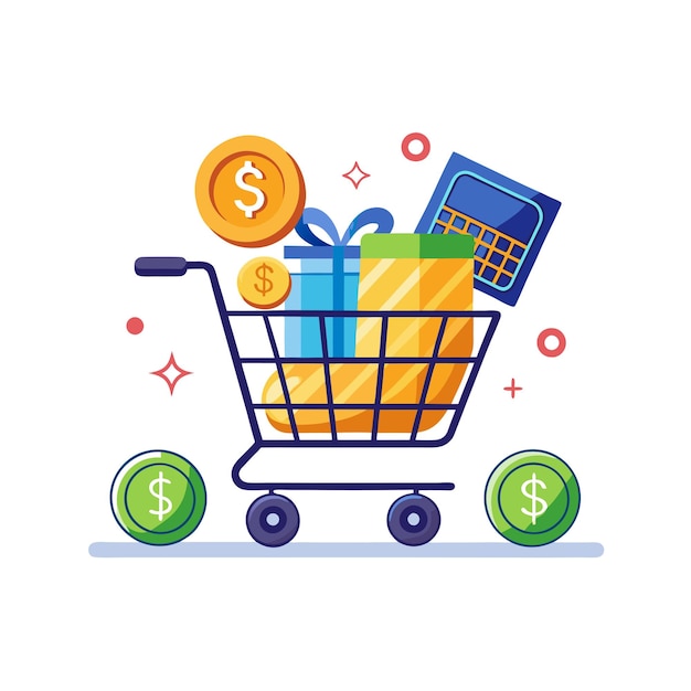 Ilustración vectorial de íconos de negocios y finanzas